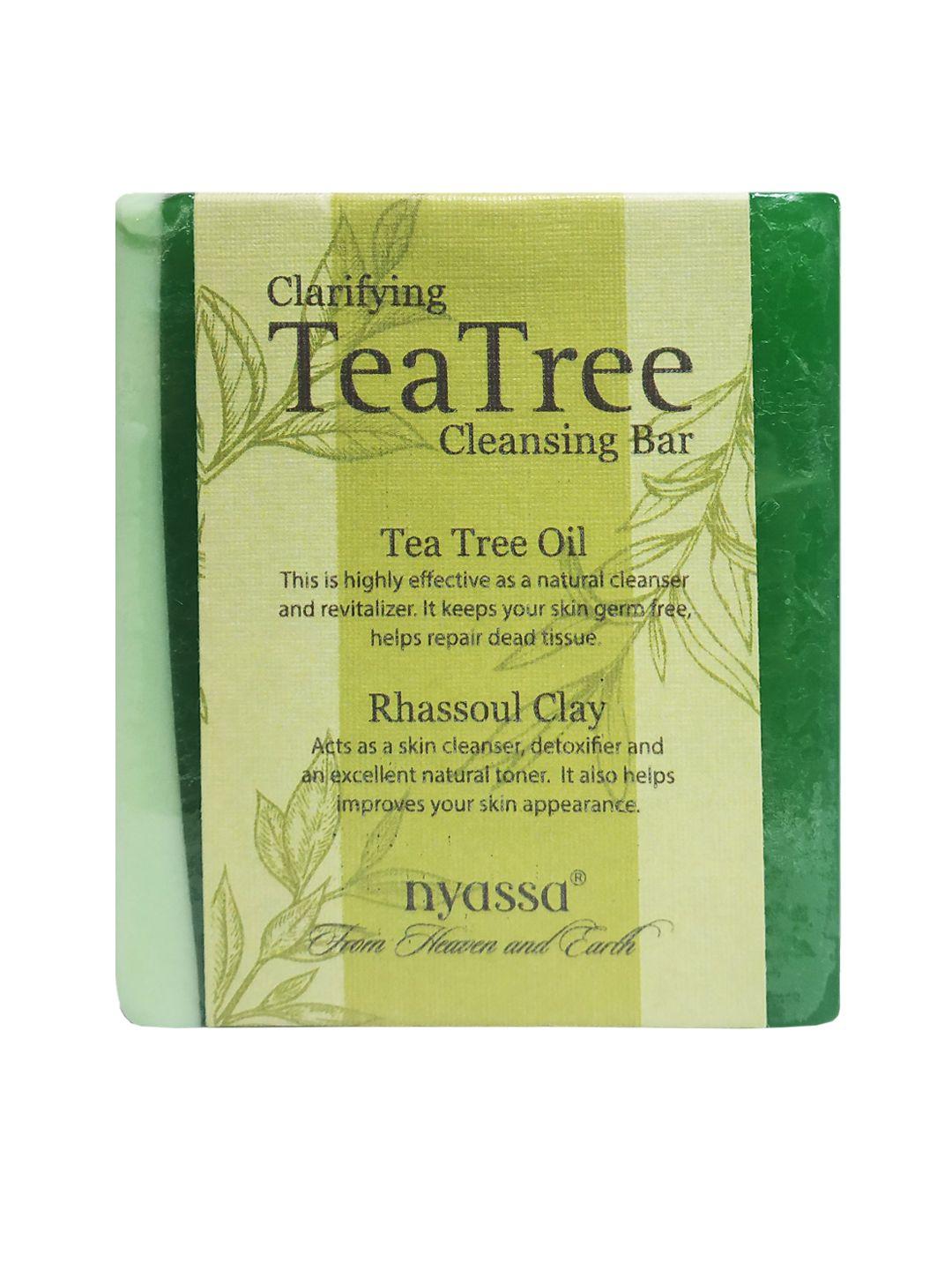 nyassa clarifying tea tree cleansing bar 150g