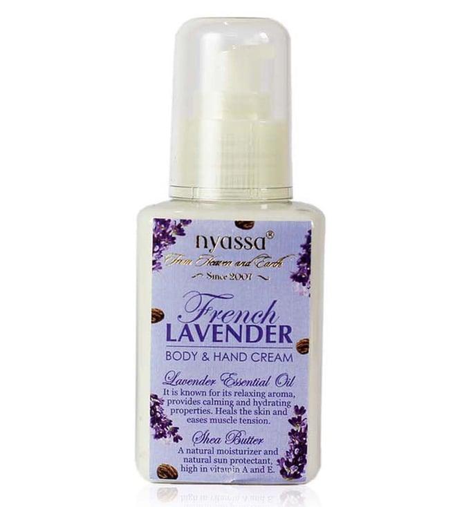 nyassa french lavender body and hand cream - 150ml