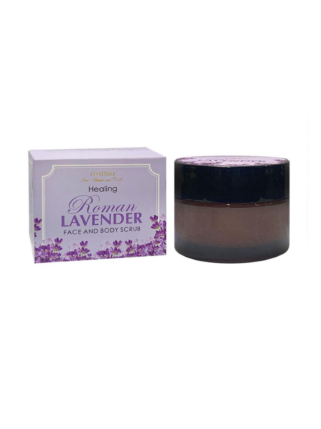 nyassa healing roman lavender face & body scrub - 35 g