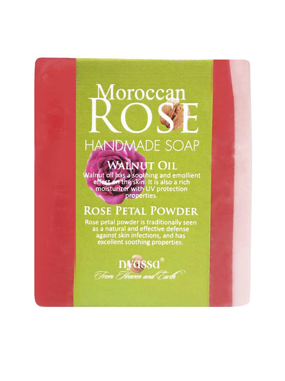 nyassa moroccan rose handmade soap with walnut oil - 75 g