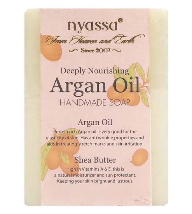 nyassa nourishing argan handmade soap - 75gm