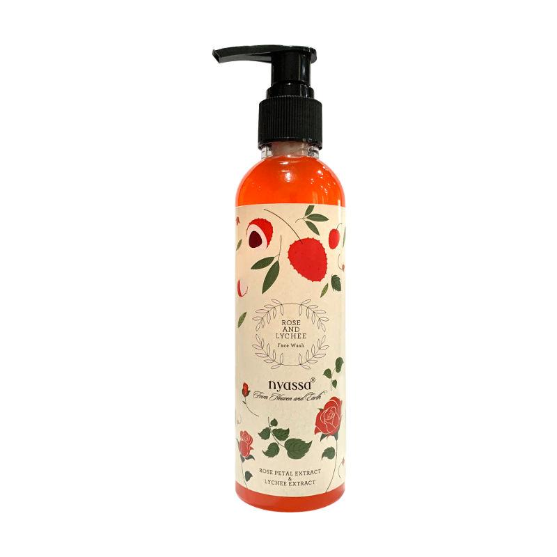 nyassa rose & lychee face wash