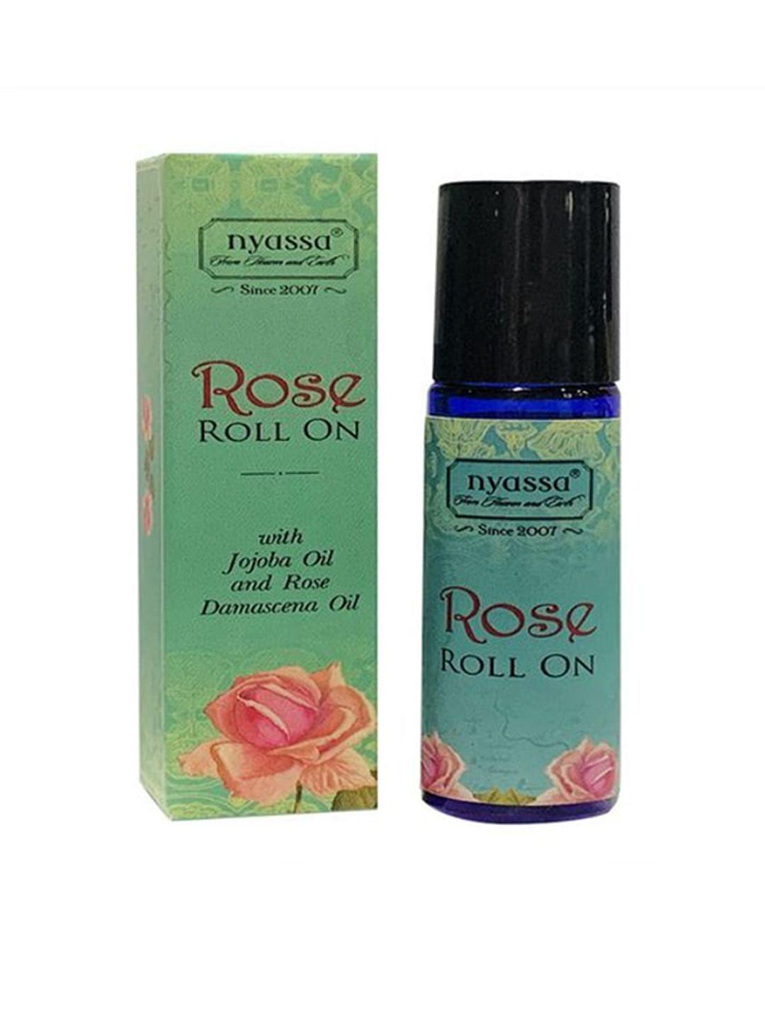 nyassa rose roll on with jojoba oil & rose damascene oil  10ml