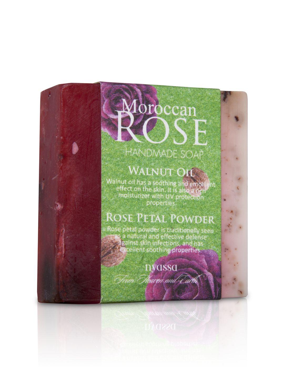 nyassa unisex moroccan rose handmade soap 150g