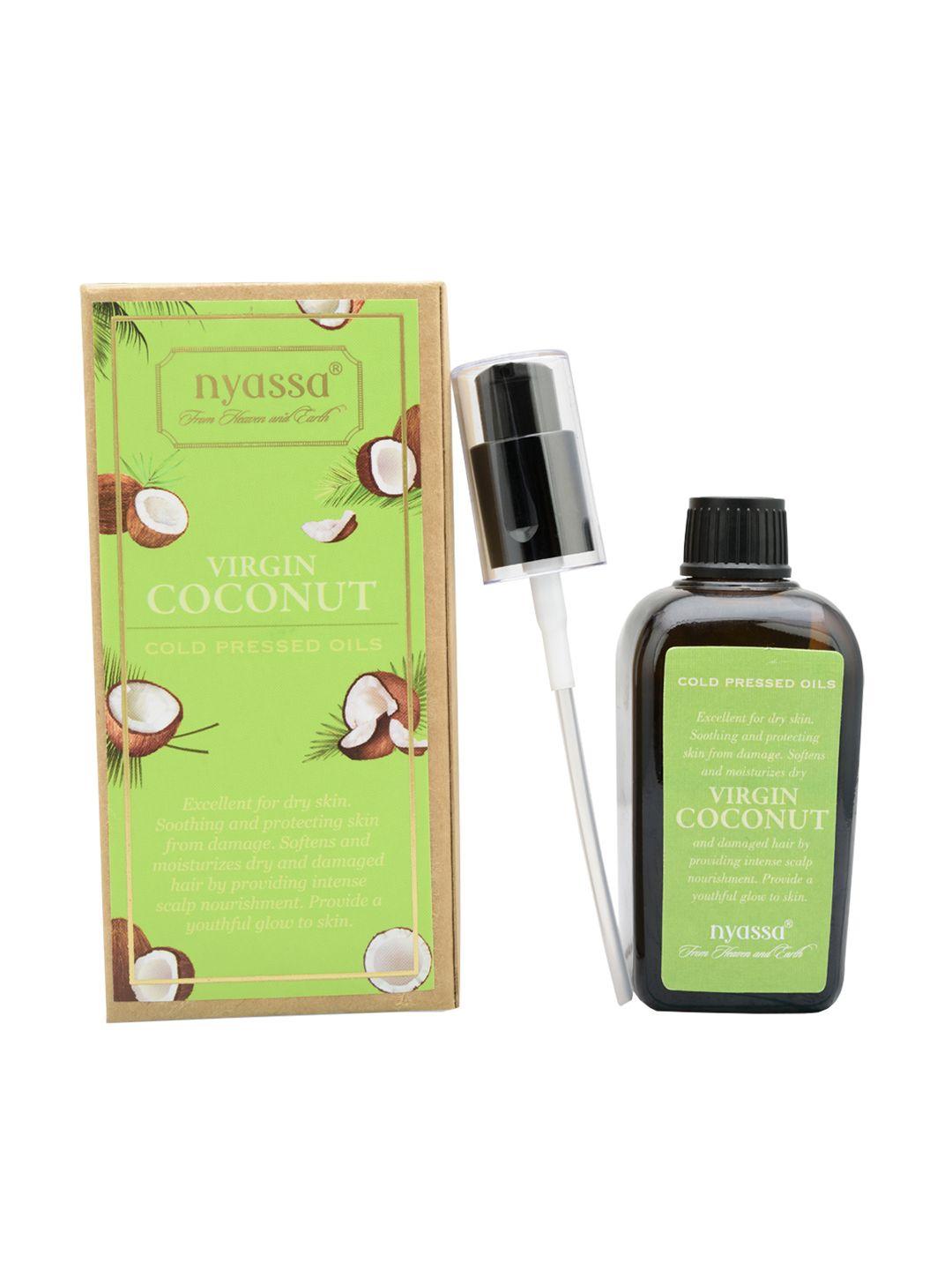 nyassa unisex virgin cold pressed coconut oil 100ml