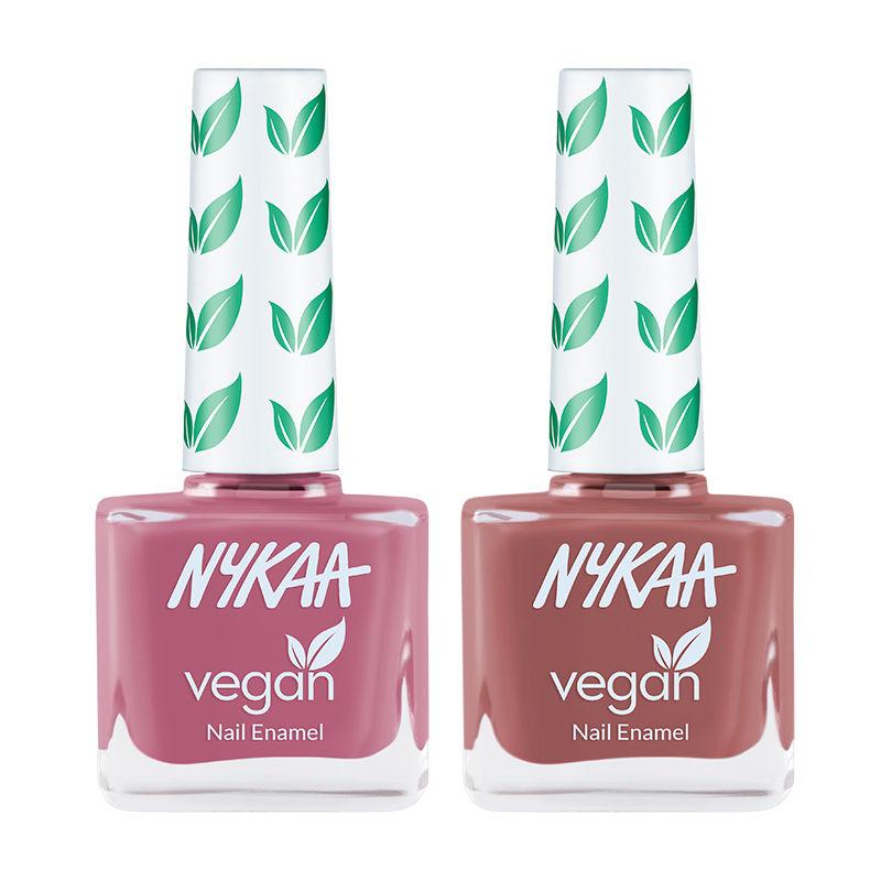 nykaa cosmetics vegan nail enamel combo - thanks shallot & peanuts about you