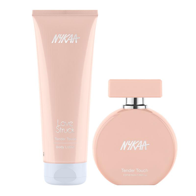 nykaa love struck tender touch body lotion + perfume