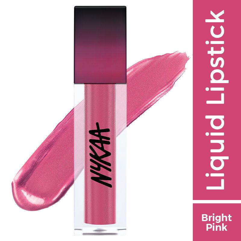 nykaa matte to last! mini metallic liquid lipstick and eyeshadow