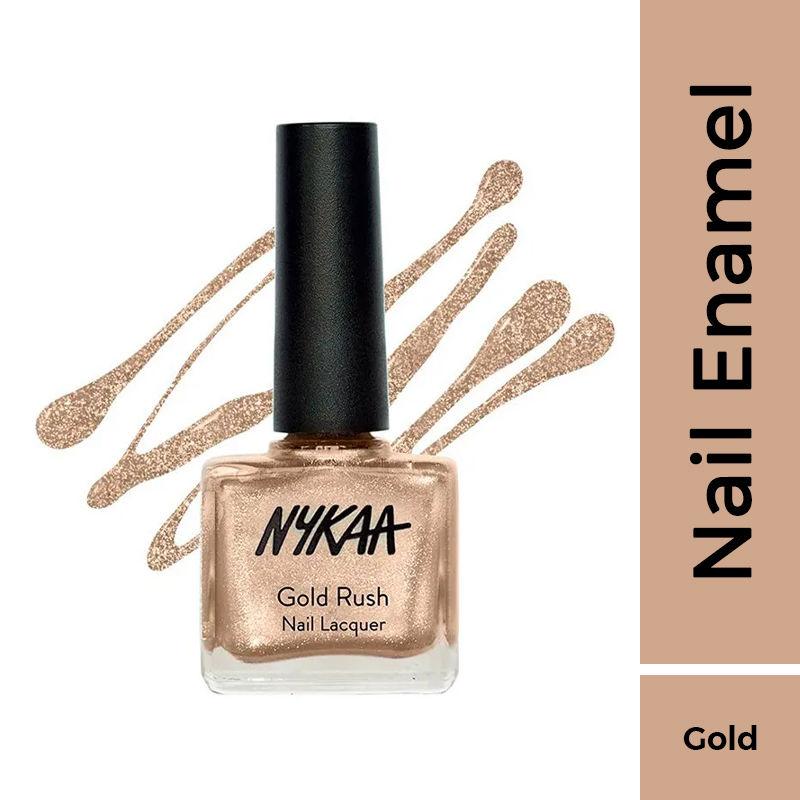 nykaa cosmetics gold rush nail lacquer