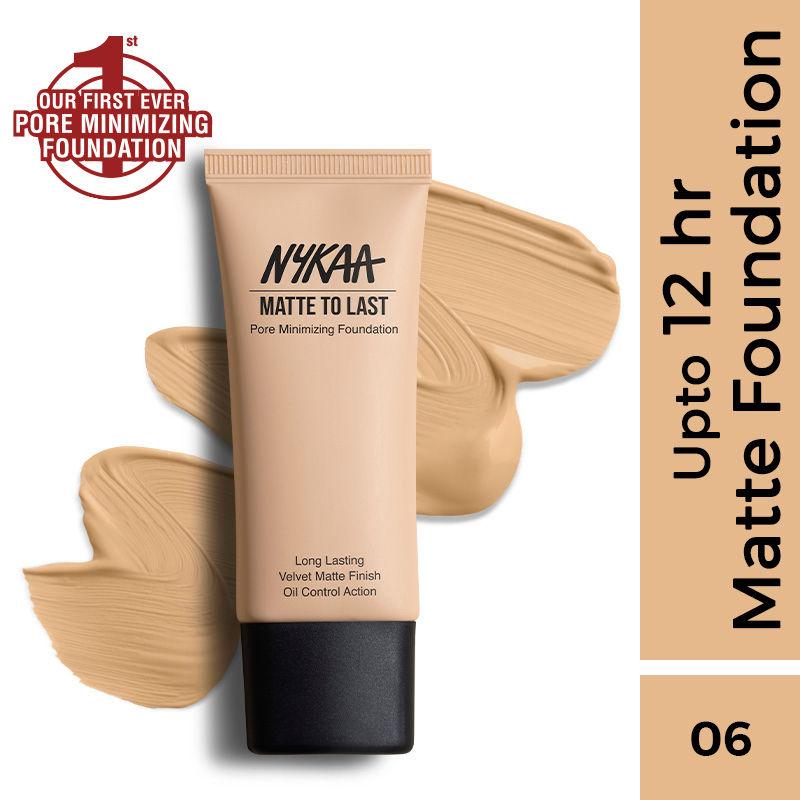 nykaa cosmetics matte to last pore minimizing foundation