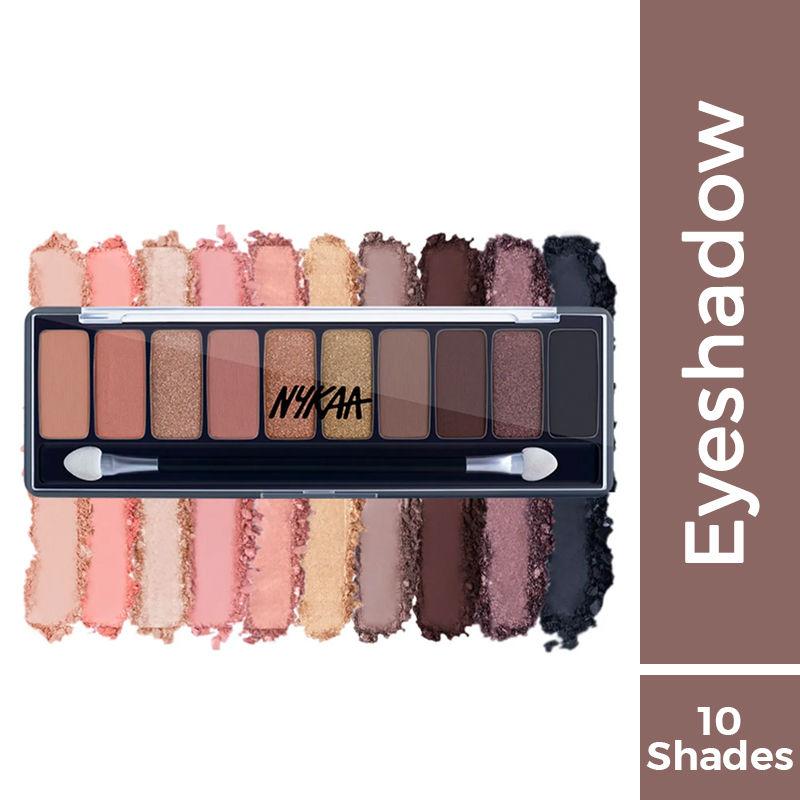 nykaa eyes on me! 10-in-1 eyeshadow palette - smokey at 8!