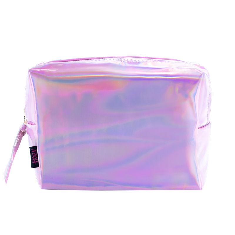 nykaa holographic pouch - purple