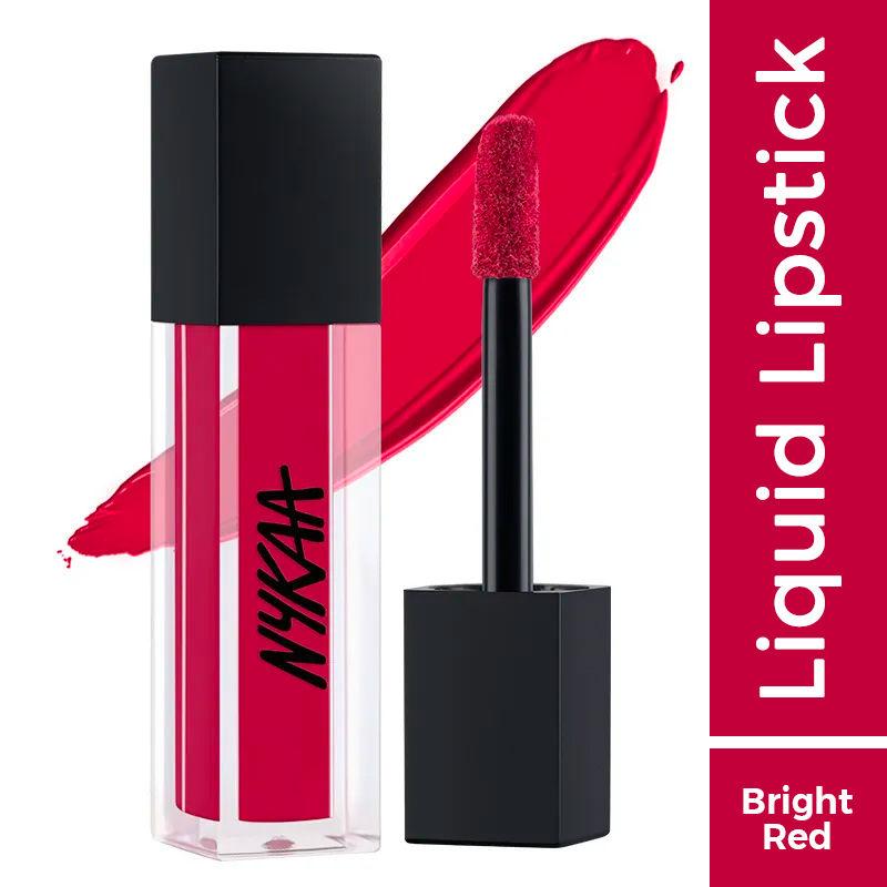 nykaa matte to last! mini liquid lipstick - mishti 10