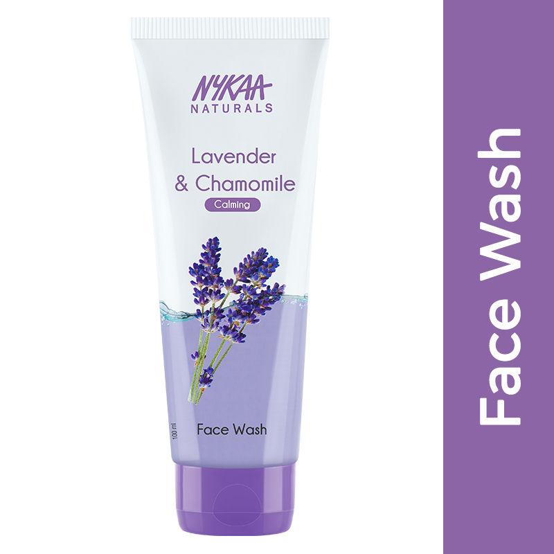 nykaa naturals lavender & chamomile face wash for calm skin