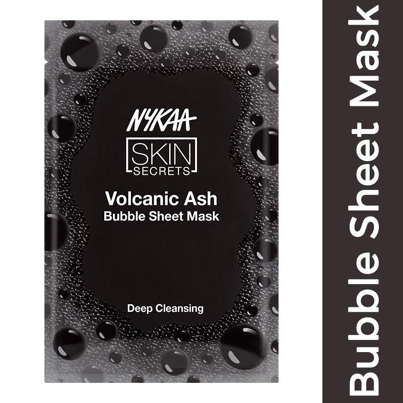 nykaa skin secrets volcanic ash bubble sheet mask