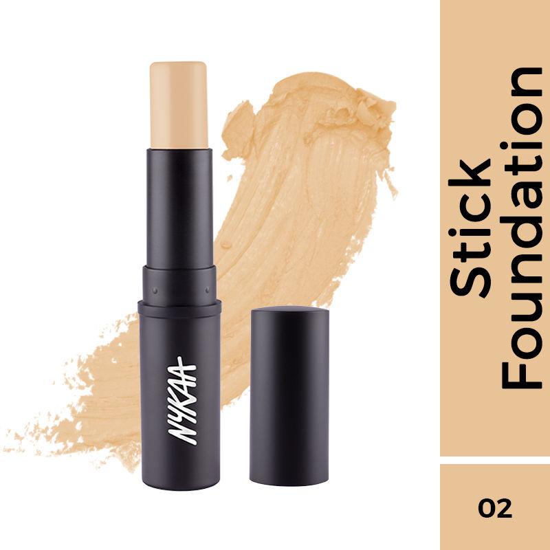 nykaa skingenius foundation stick conceal contour & corrector - natural buff 02