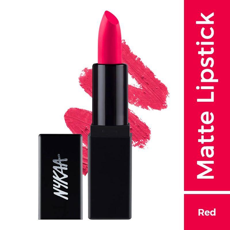 nykaa so matte! mini lipstick - 01 notorious red