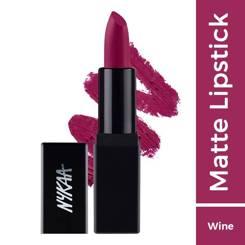 nykaa so matte! mini lipstick - 07 wicked wine