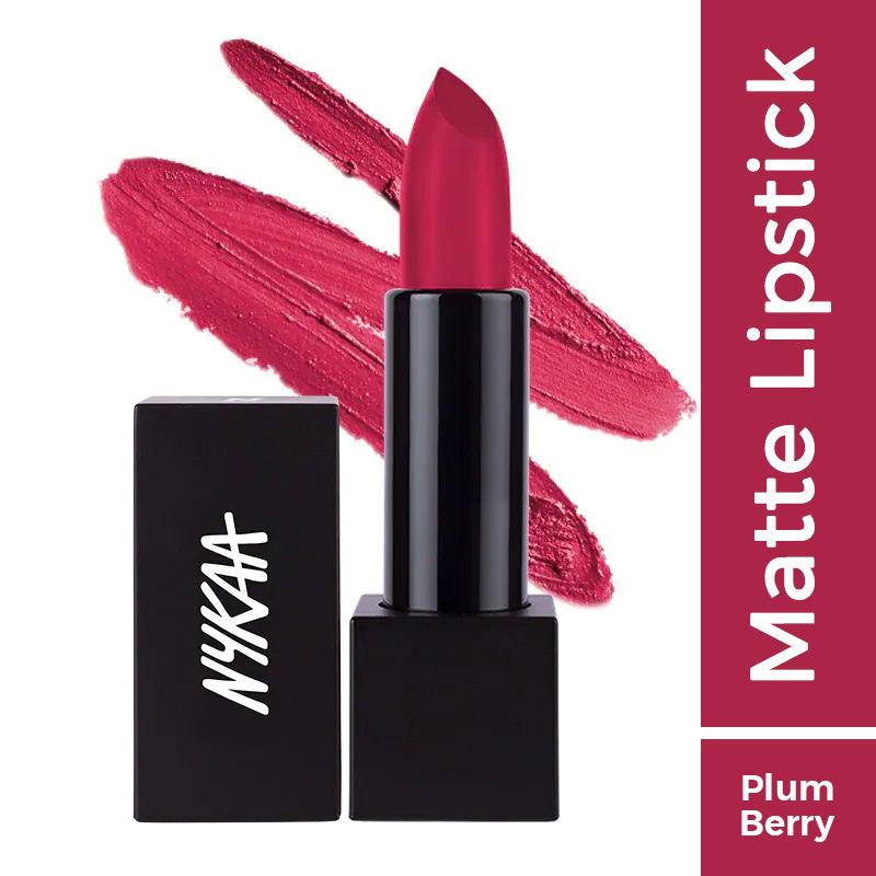 nykaa so matte lipstick - cranberry sangria 17 m