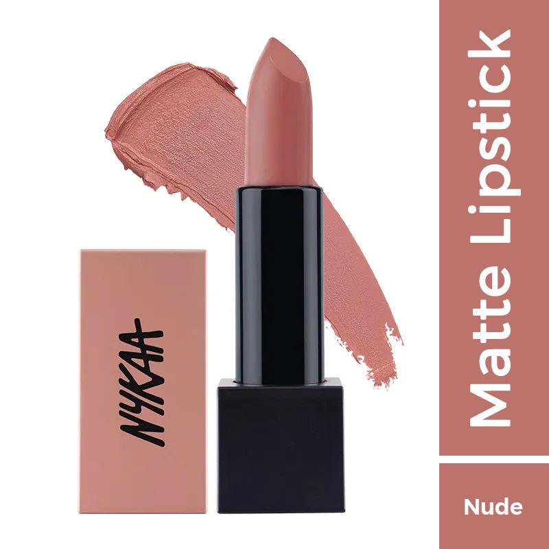 nykaa ultra matte lipstick - helen 01