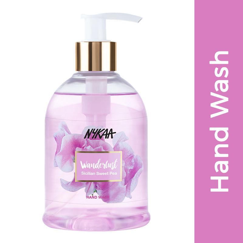 nykaa wanderlust handwash - sicilian sweet pea