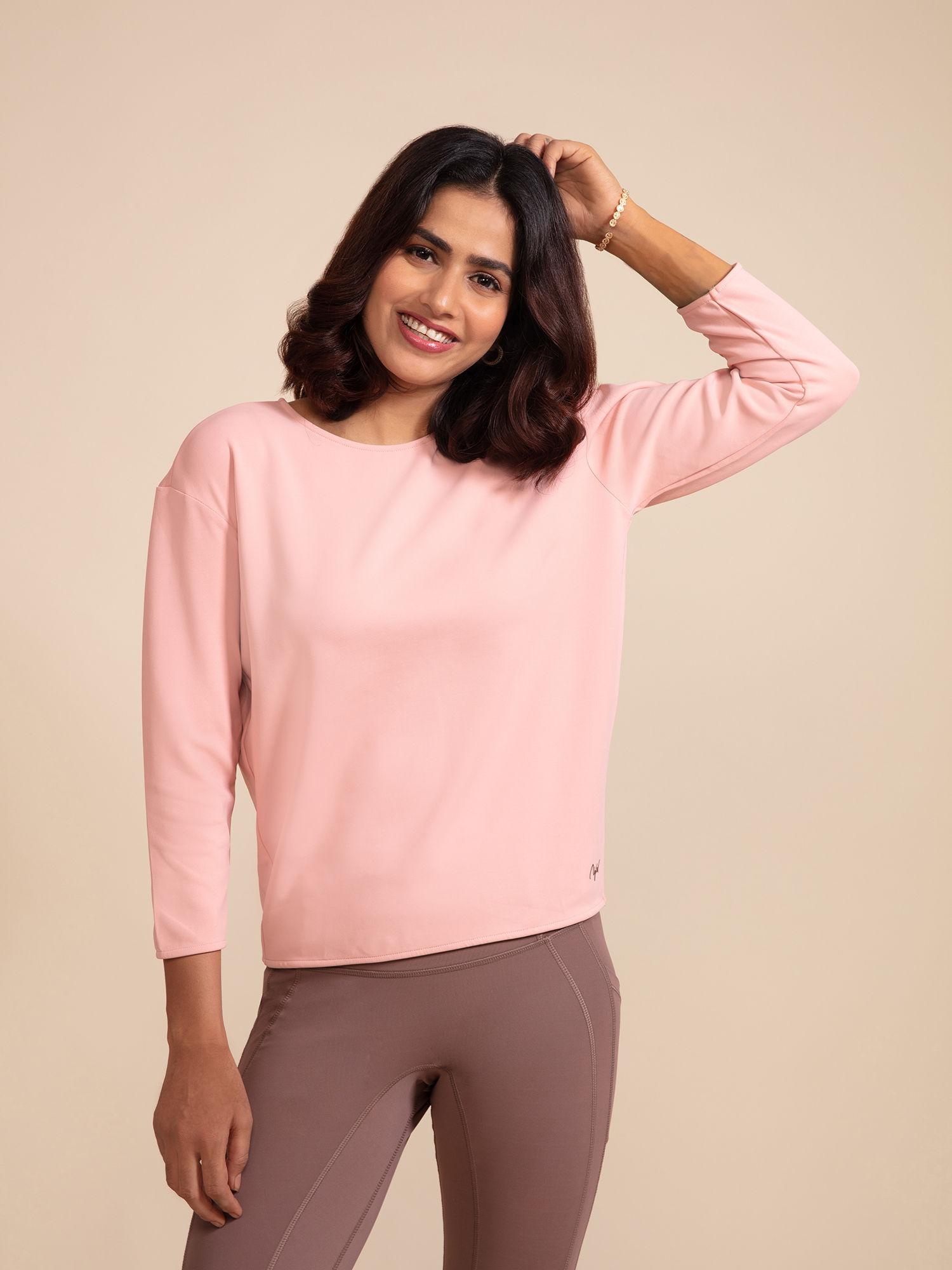 nykd all day comfy cozy top - nyat201 mellow rose