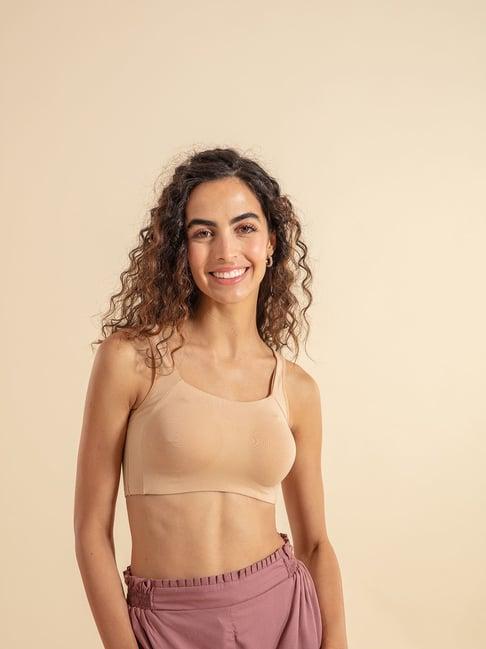 nykd by nykaa trendy square neck slip-on everyday bra for women, full coverage, wirefree, no visible stitch lines, elastic free, non padded sports/t-shirt bra - nyb158