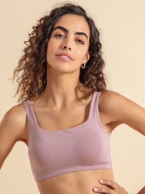 nykd by nykaa trendy square neck slip-on everyday bra for women, full coverage, wirefree, no visible stitch lines, elastic free, non padded sports/t-shirt bra - nyb158