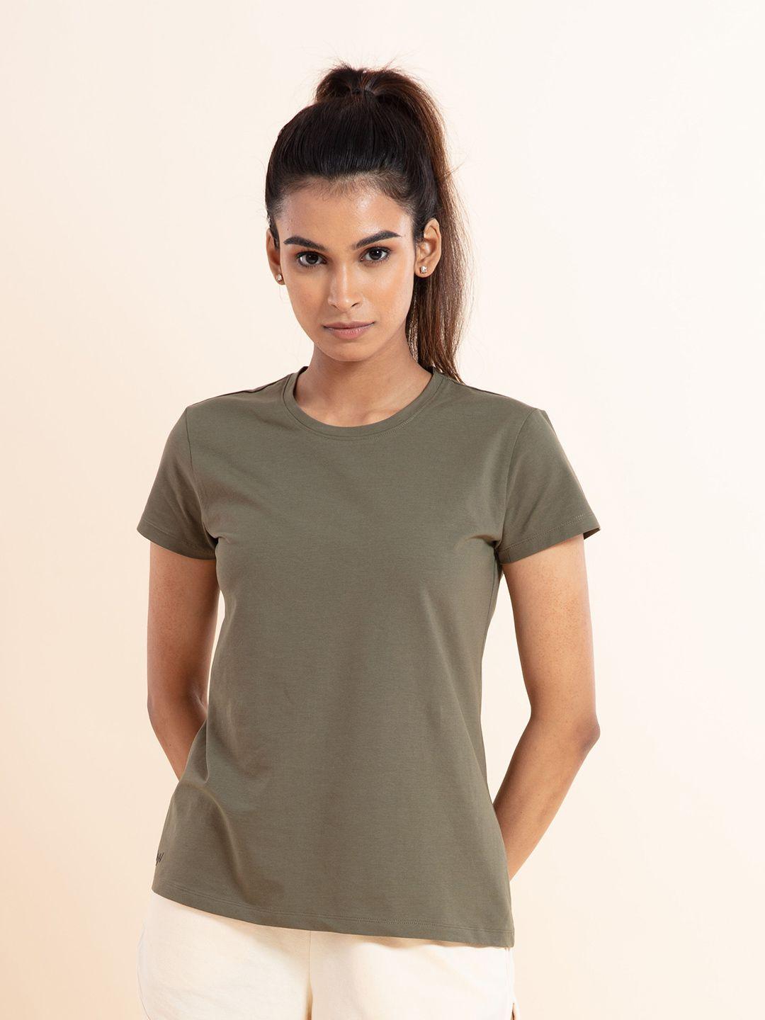 nykd round neck cotton t-shirt