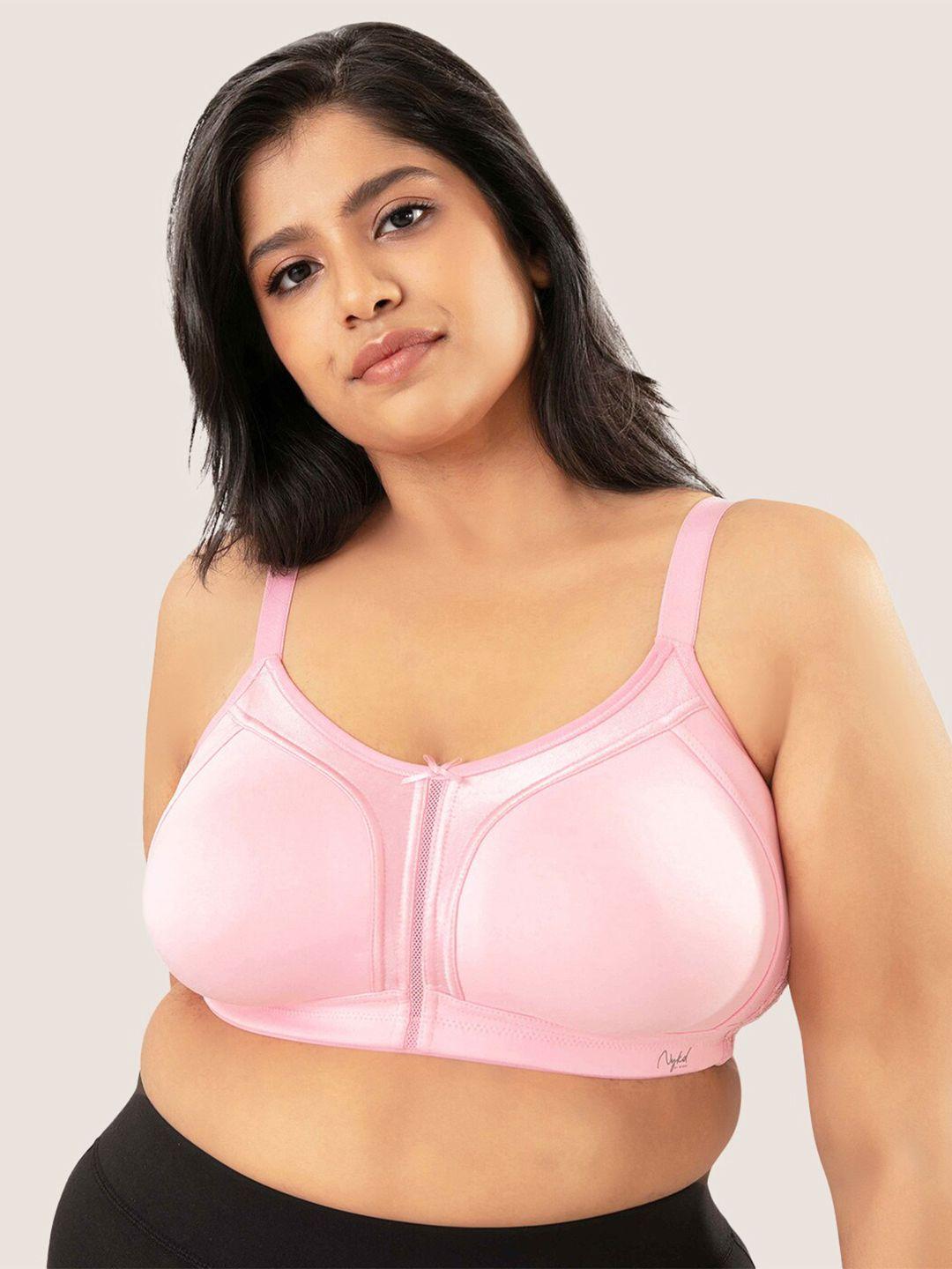 nykd solid wirefree non-padded seamless cotton full coverage bra - nyb101