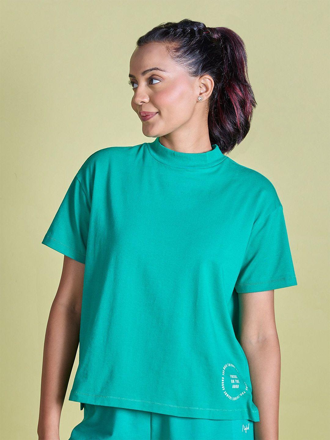 nykd women green t-shirt