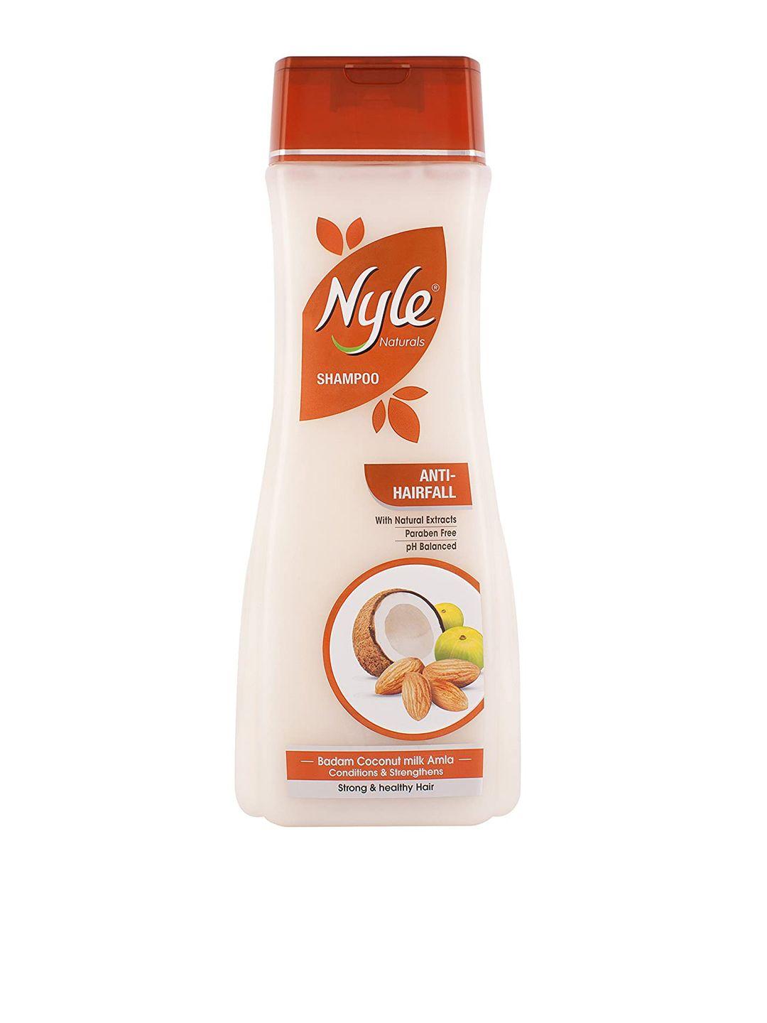 nyle naturals anti-hairfall shampoo with badam coconut milk amla 800 ml