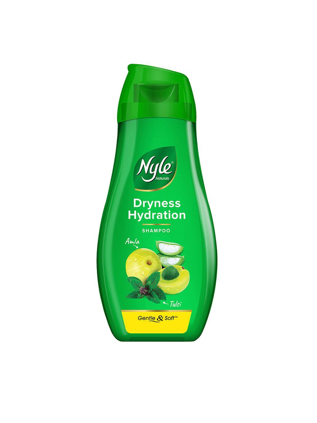 nyle naturals silky smooth anti hairfall shampoo with tulsi & amla - 90 ml