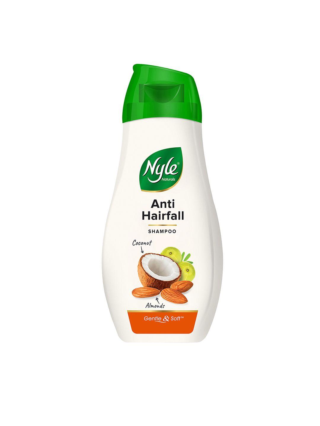 nyle naturals strong & healthy anti hairfall shampoo with almonds 180 ml
