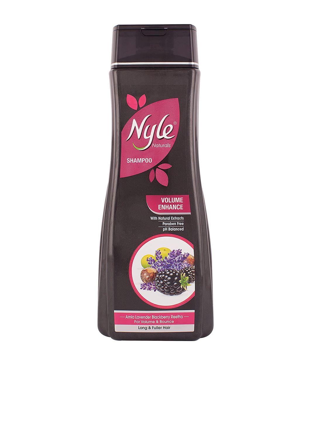 nyle naturals volume enhance shampoo with amla lavender blackberry reetha 800 ml