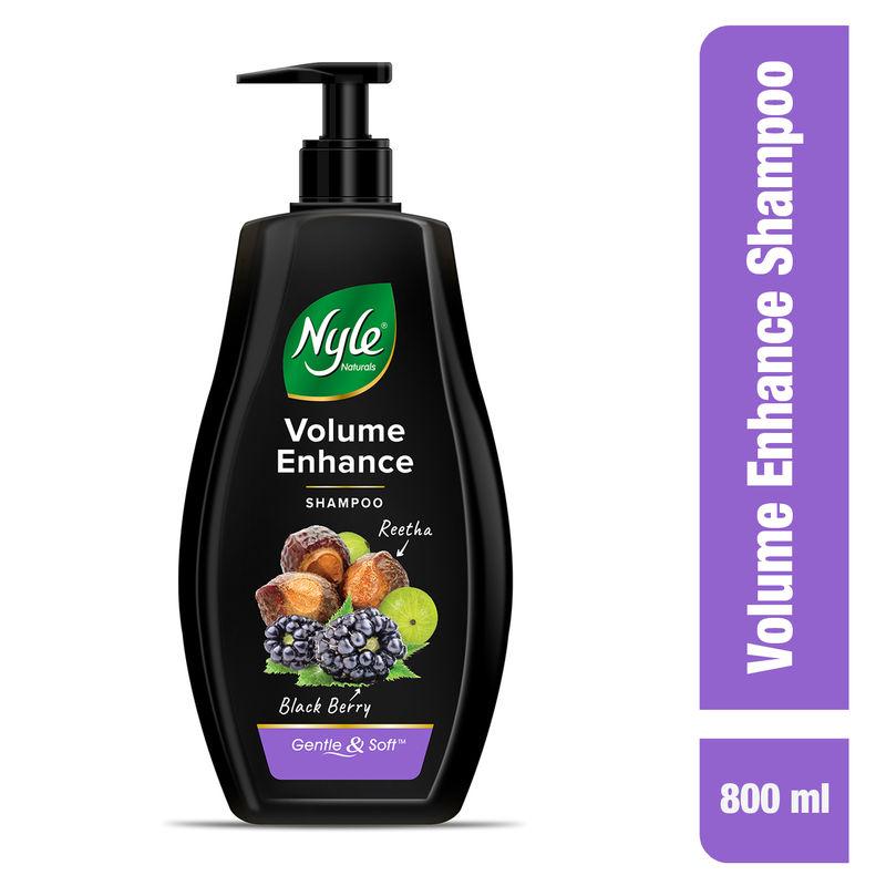 nyle naturals volume enhance shampoo with goodness of reetha & blackberry