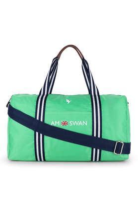 nylon & polyester zipper closure women's casual backpack - green