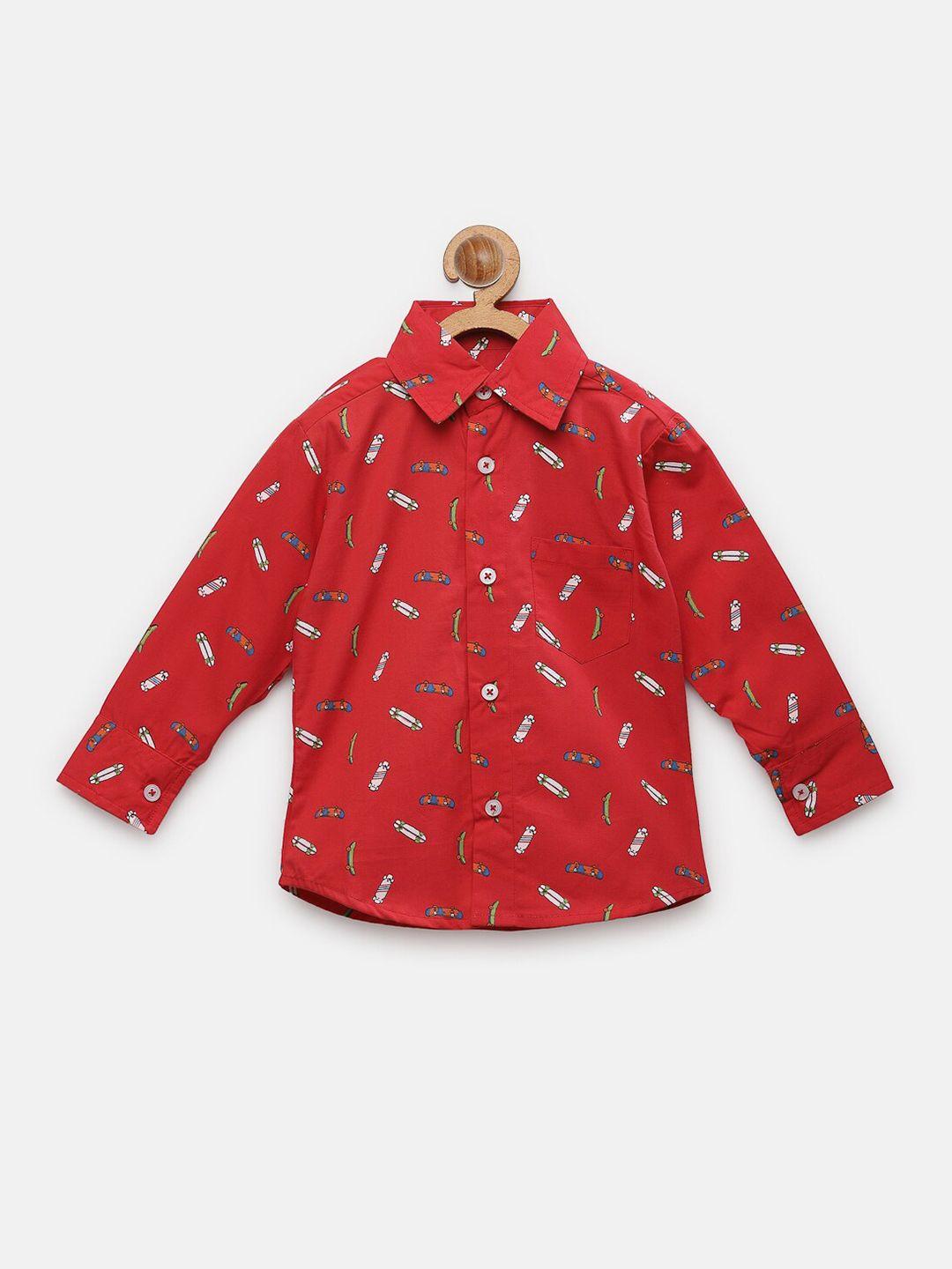 nynsh boys printed casual shirt