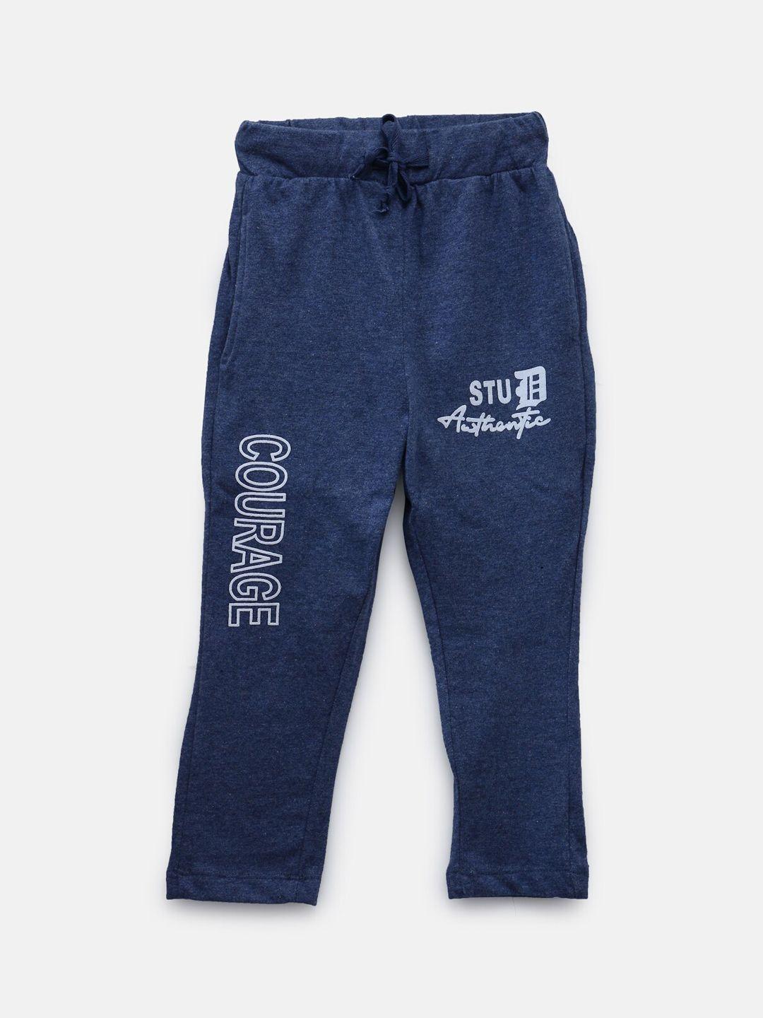 nynsh pluss kids boys blue solid track pants