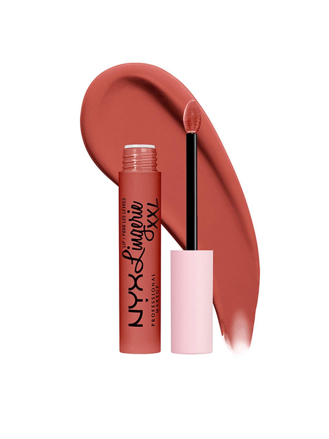 nyx professional makeup lip lingerie xxl matte liquid lipstick 4ml - peach flirt 06