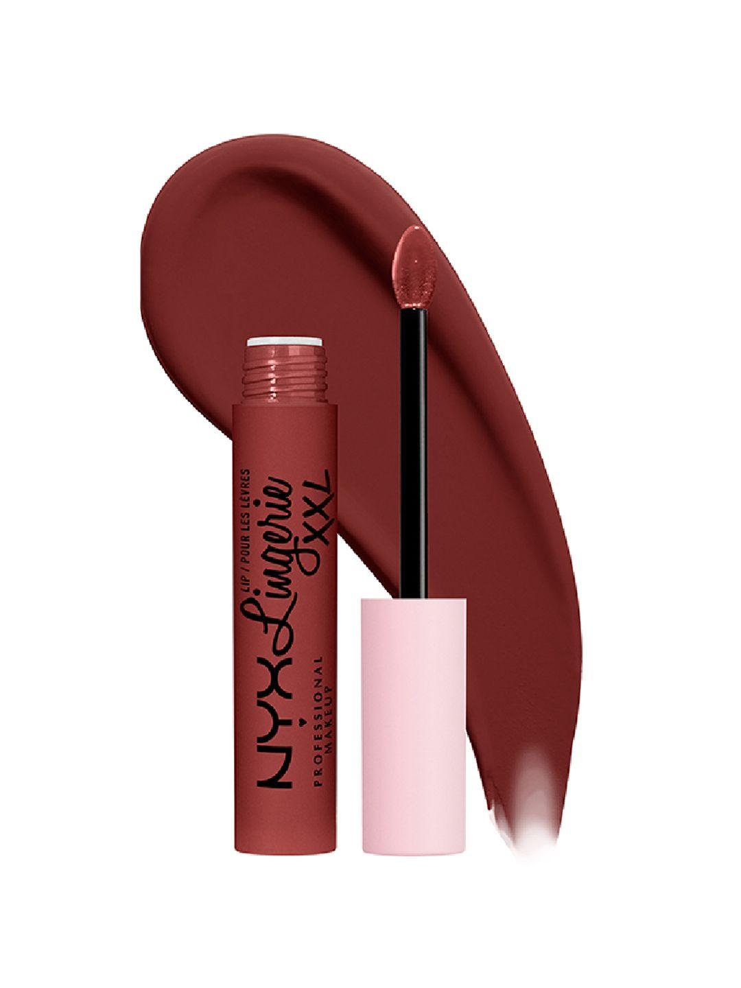 nyx professional makeup lip lingerie xxl matte liquid lipstick 4ml - straps off 08