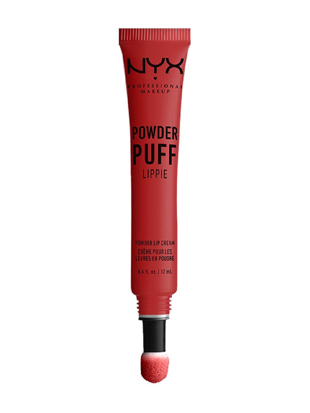 nyx professional makeup powder puff lightweight lippie cream 12 ml - puppy love 02