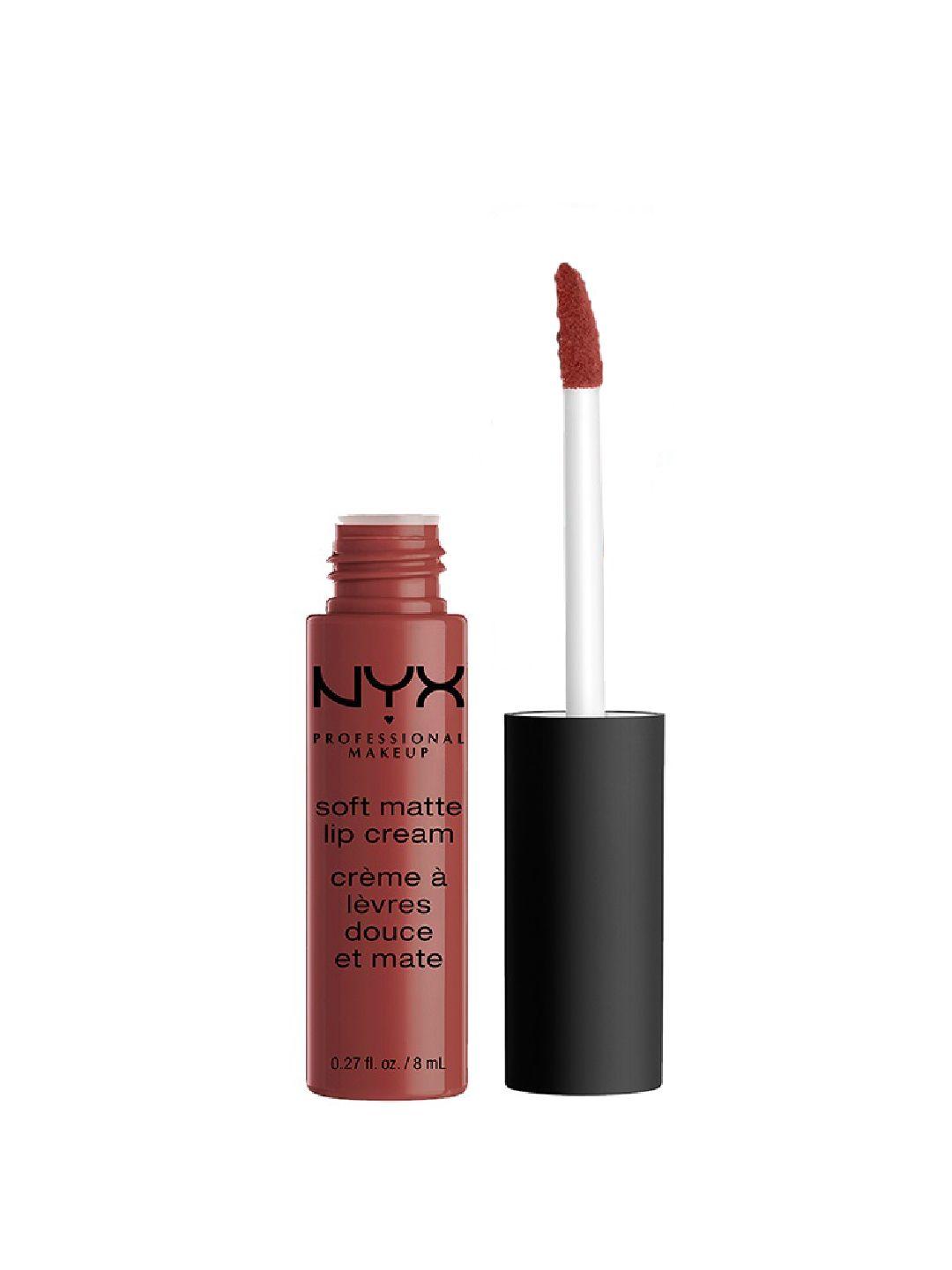 nyx professional makeup soft matte lightweight cream lipstick 8 ml - rome 32