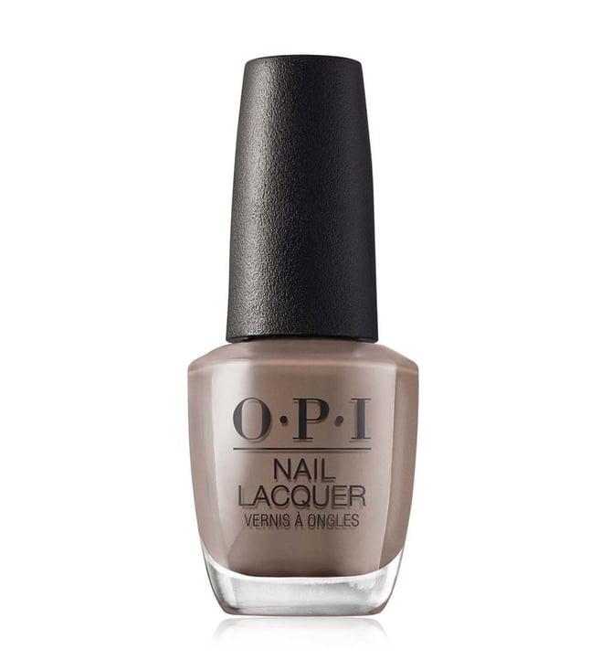 o.p.i nail lacquer, over the taupe