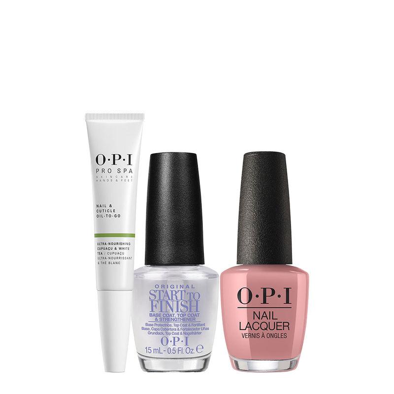 o.p.i rosy nail treat and care trio