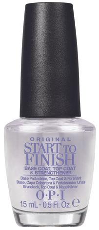 o.p.i start to finish base coat, top coat & strengthener 15ml - 15 ml