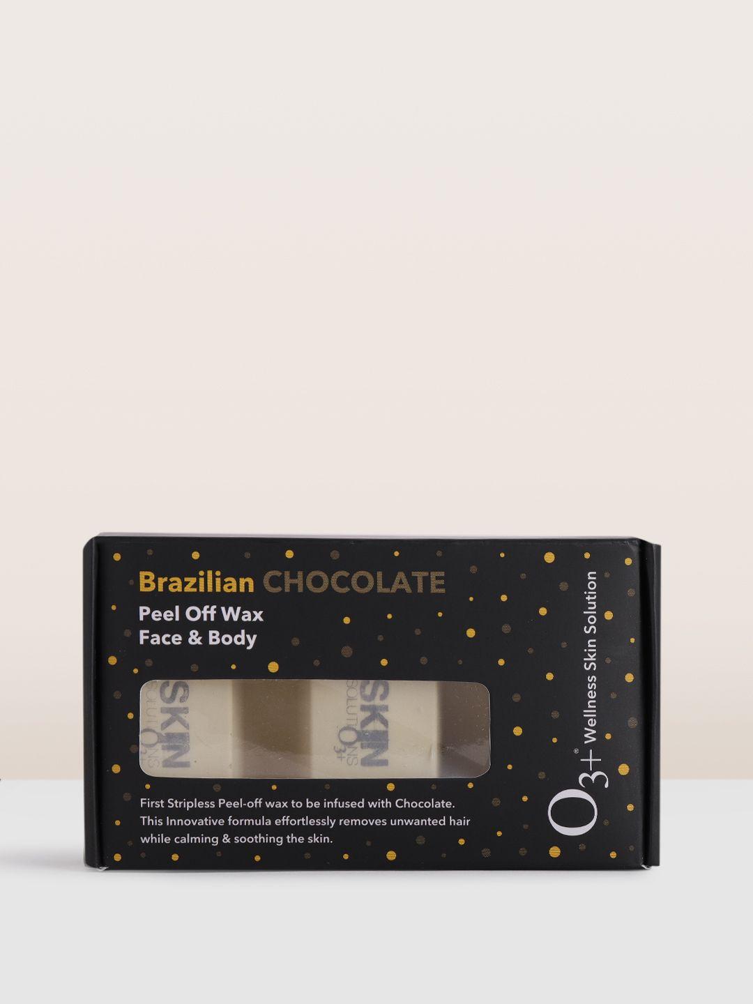 o3 brazilian chocolate peel off wax for face & body - 165g