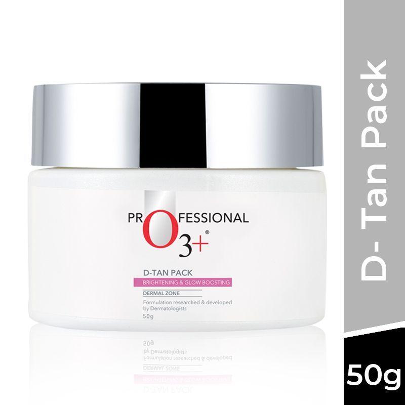 o3+ brightening & whitening dermal zone d-tan pack for de tan