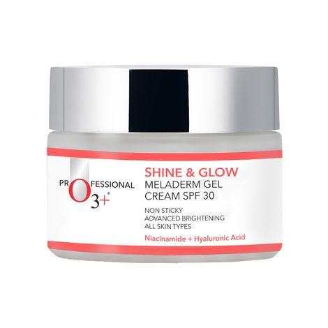 o3+ shine & glow meladerm gel cream spf 30