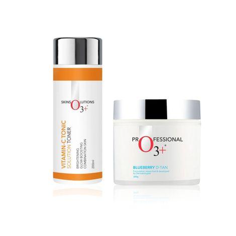 o3+ bridal facial kit for radiant & glowing skin(120gm) + o3+ vitamin-c tonic solution toner - combo